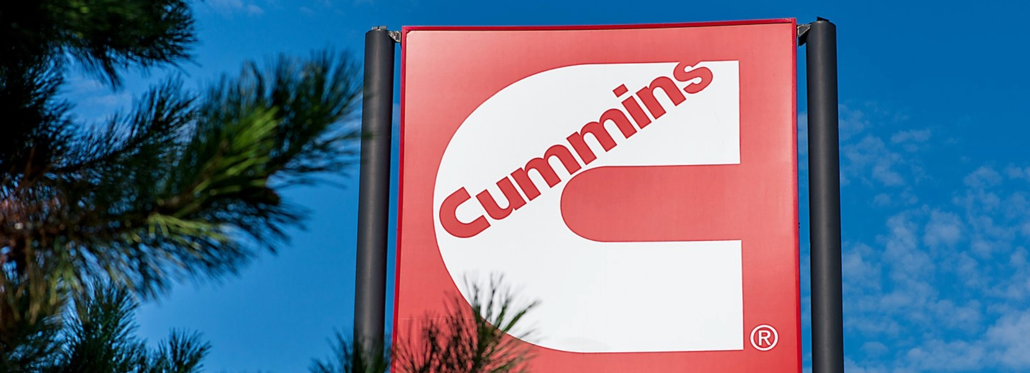 Cummins Logo on an outdoor sign